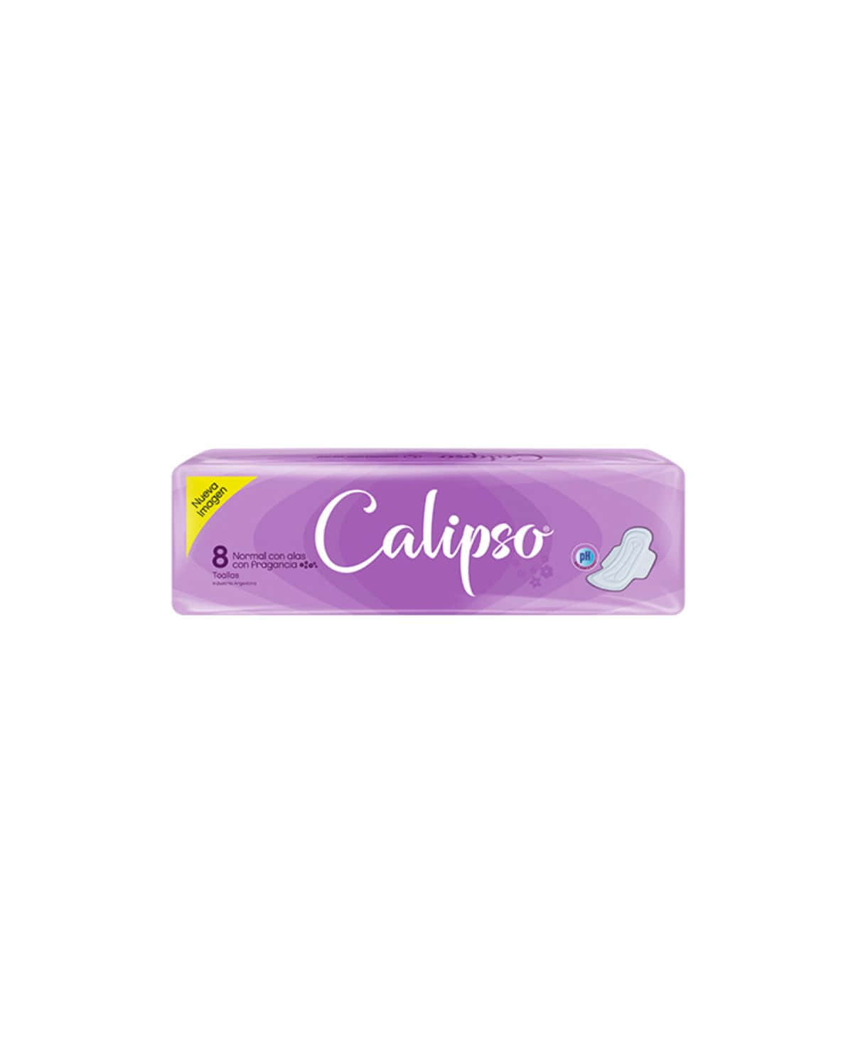 Toallitas Femeninas Calipso Normal con Alas Con Fragancia 8 Un